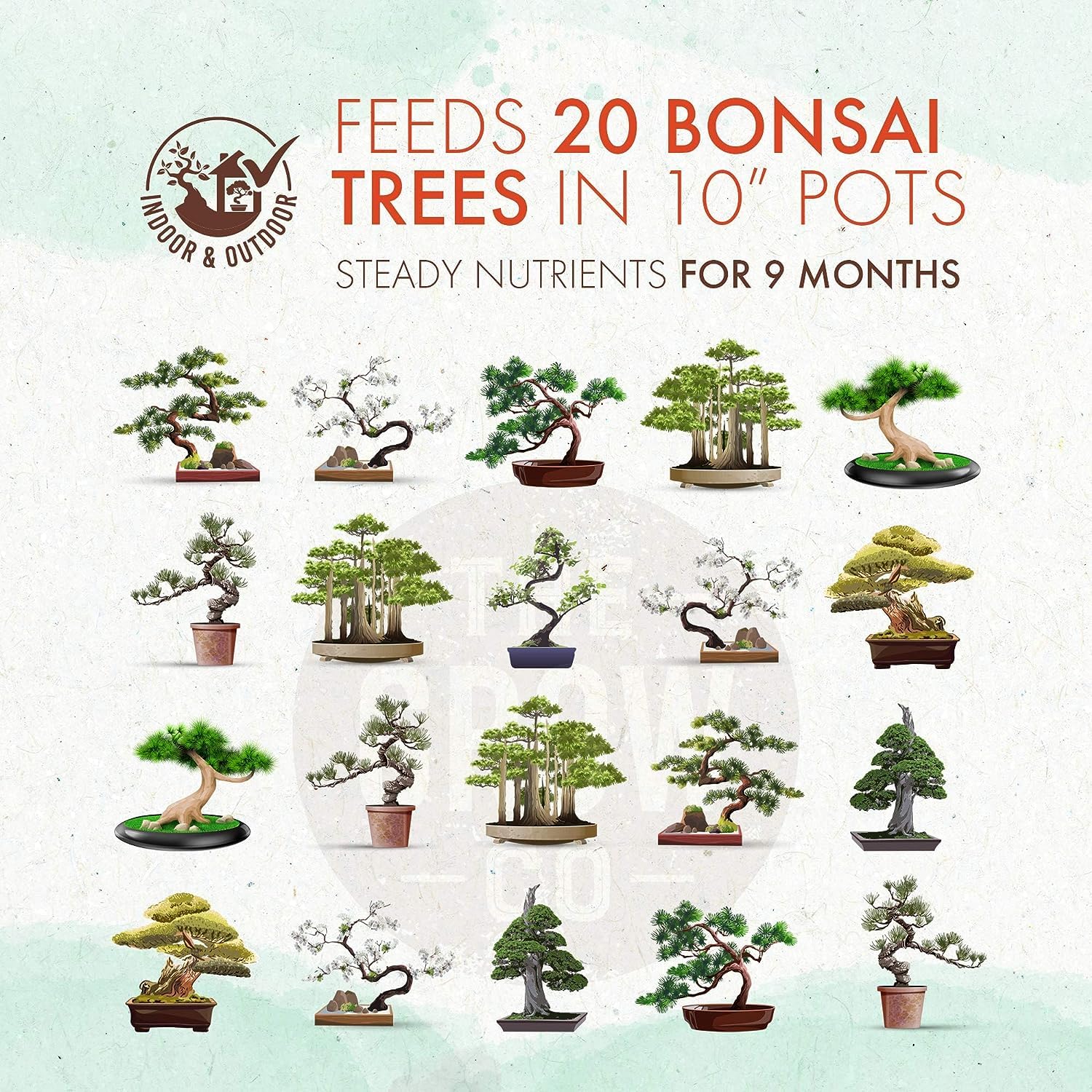 Bag of slow-release bonsai fertilizer pellets